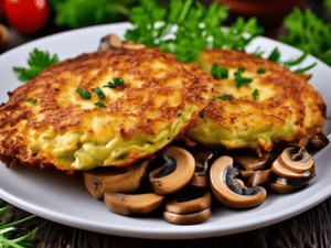 Дранiкi з грыбамi / Драники с грибами